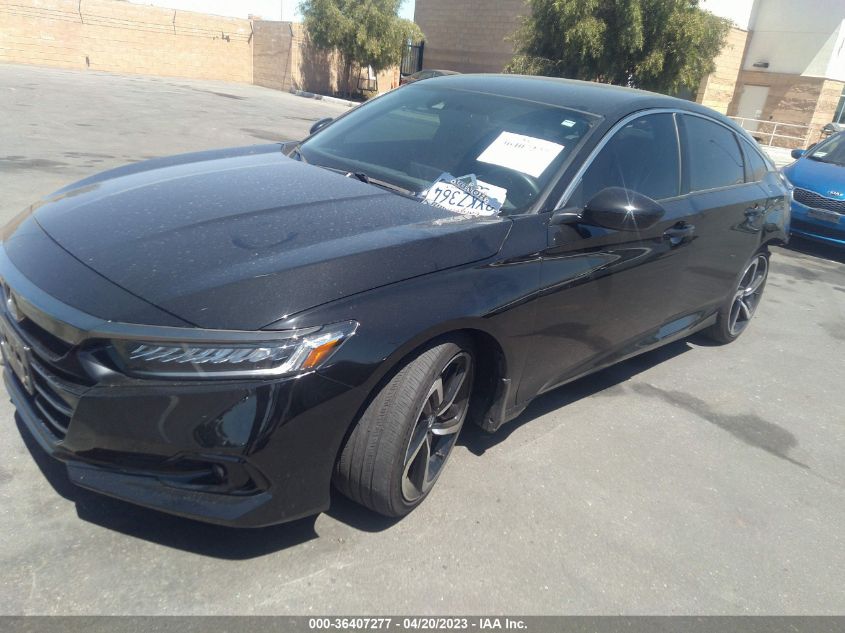 2021 HONDA ACCORD SEDAN SPORT - 1HGCV1F30MA091021