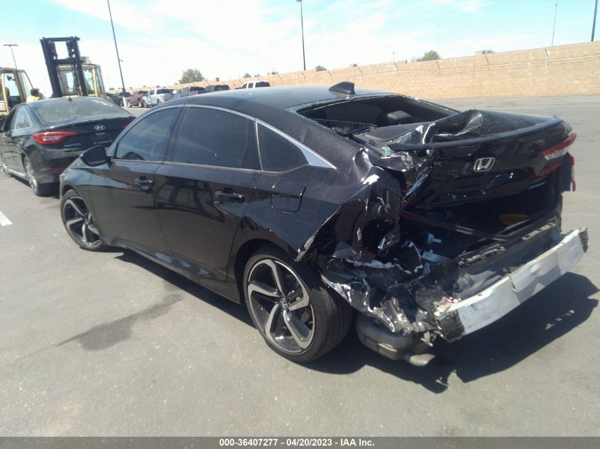 2021 HONDA ACCORD SEDAN SPORT - 1HGCV1F30MA091021