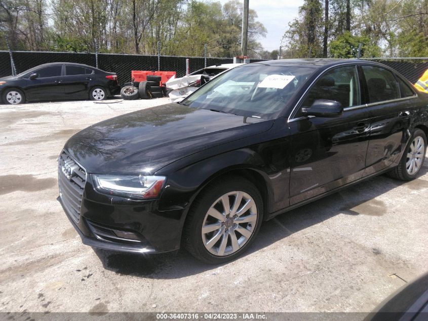 2013 AUDI A4 PREMIUM - WAUBFAFL5DN033242