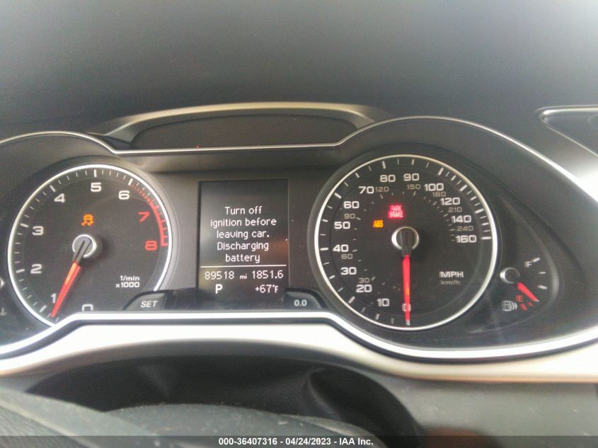 2013 AUDI A4 PREMIUM - WAUBFAFL5DN033242