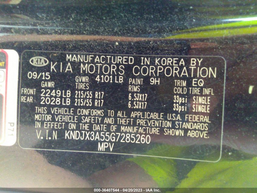 2016 KIA SOUL ! - KNDJX3A55G7285260