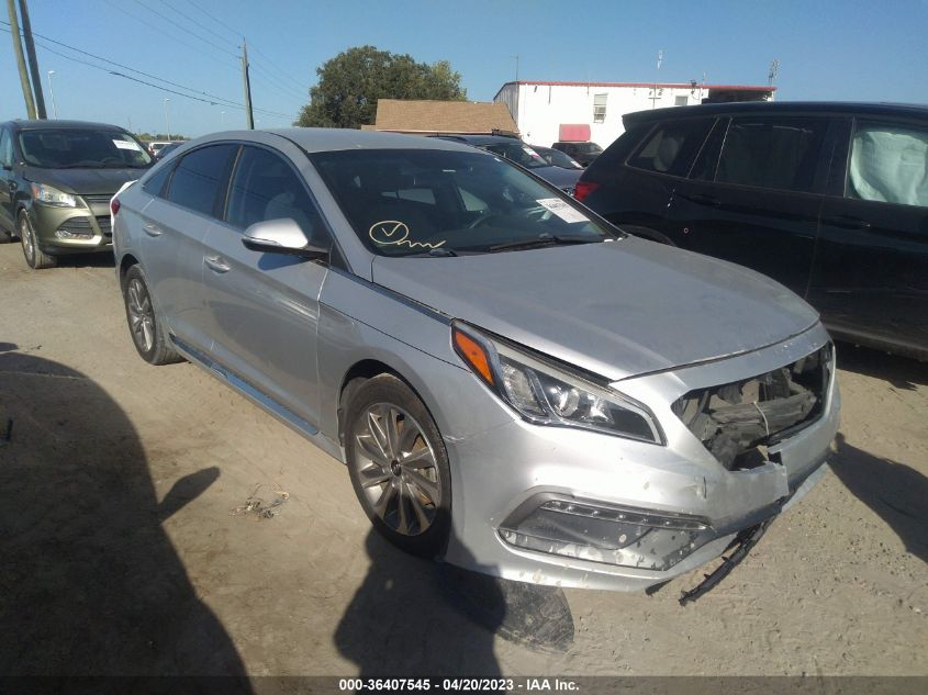 2015 HYUNDAI SONATA 2.4L SPORT - 5NPE34AF7FH100955