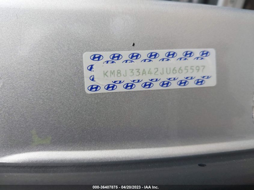 2018 HYUNDAI TUCSON SEL - KM8J33A42JU665597