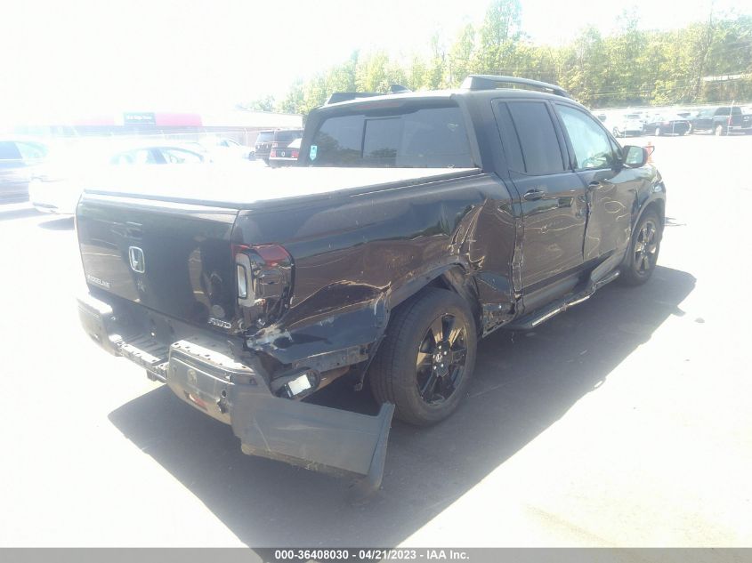 2017 HONDA RIDGELINE BLACK EDITION - 5FPYK3F80HB030647