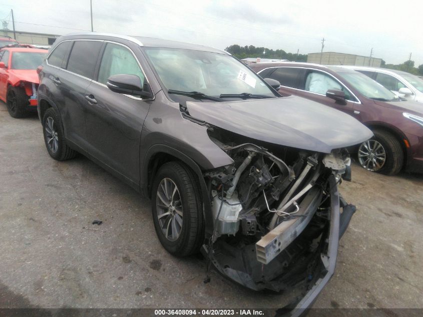2019 TOYOTA HIGHLANDER SE/XLE - 5TDKZRFH6KS560007