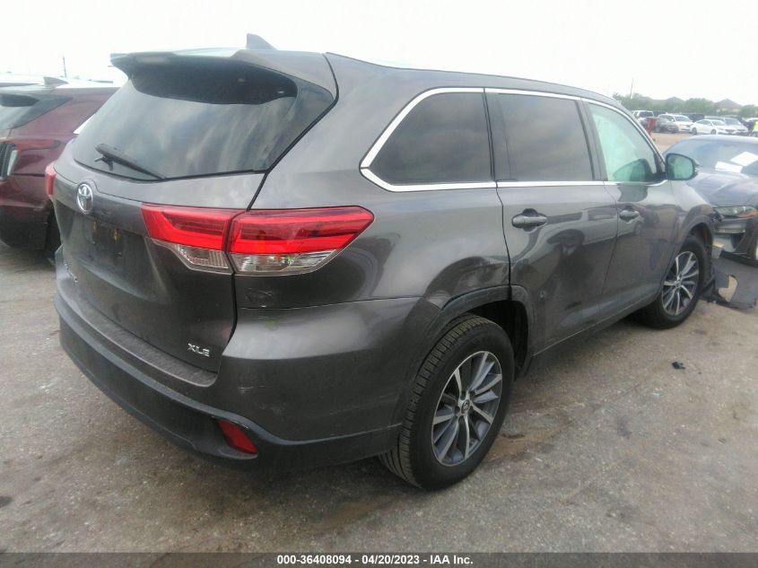 2019 TOYOTA HIGHLANDER SE/XLE - 5TDKZRFH6KS560007