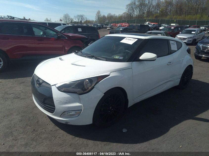 2013 HYUNDAI VELOSTER W/GRAY INT - KMHTC6AD8DU145855