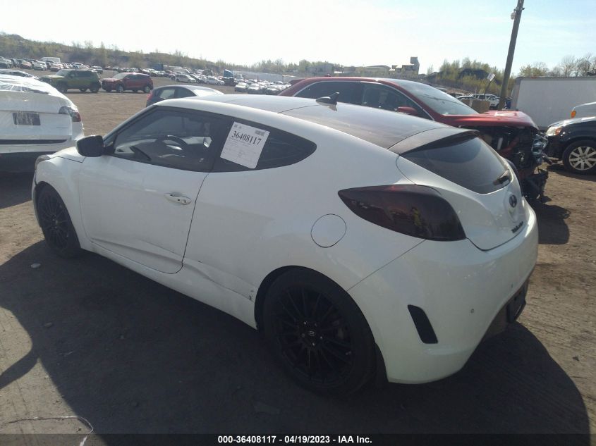 2013 HYUNDAI VELOSTER W/GRAY INT - KMHTC6AD8DU145855