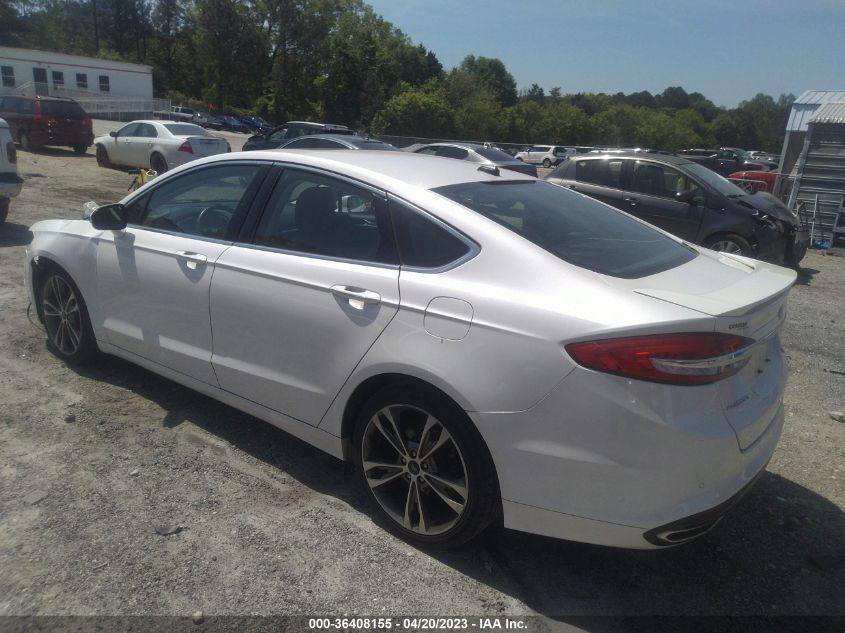 2017 FORD FUSION TITANIUM/PLATINUM - 3FA6P0D92HR208378