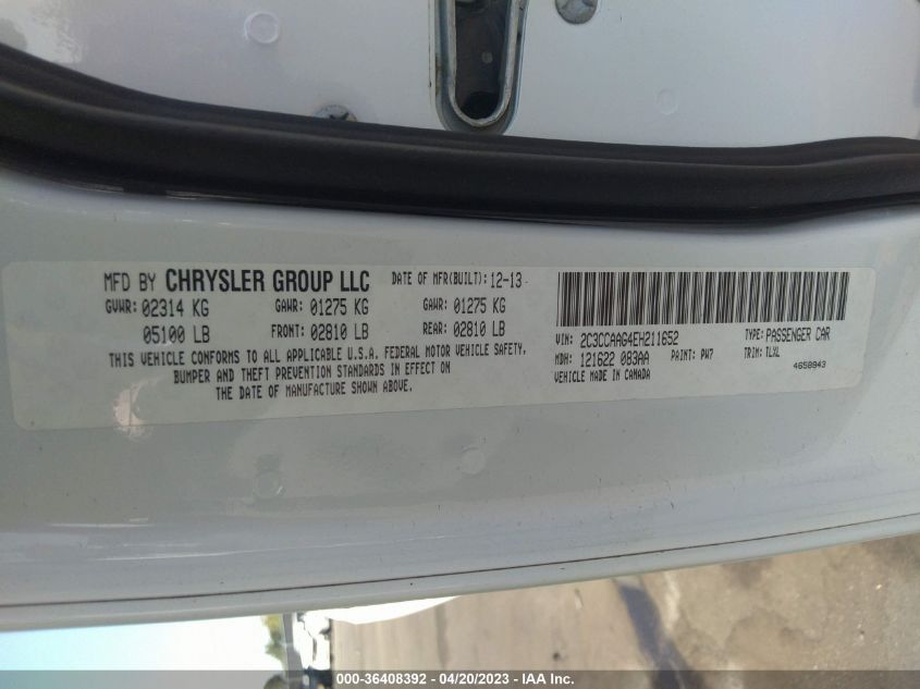 2014 CHRYSLER 300 - 2C3CCAAG4EH211652