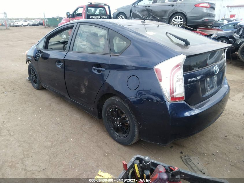 2013 TOYOTA PRIUS ONE/TWO/THREE/FOUR/FIVE - JTDKN3DU0D1631131