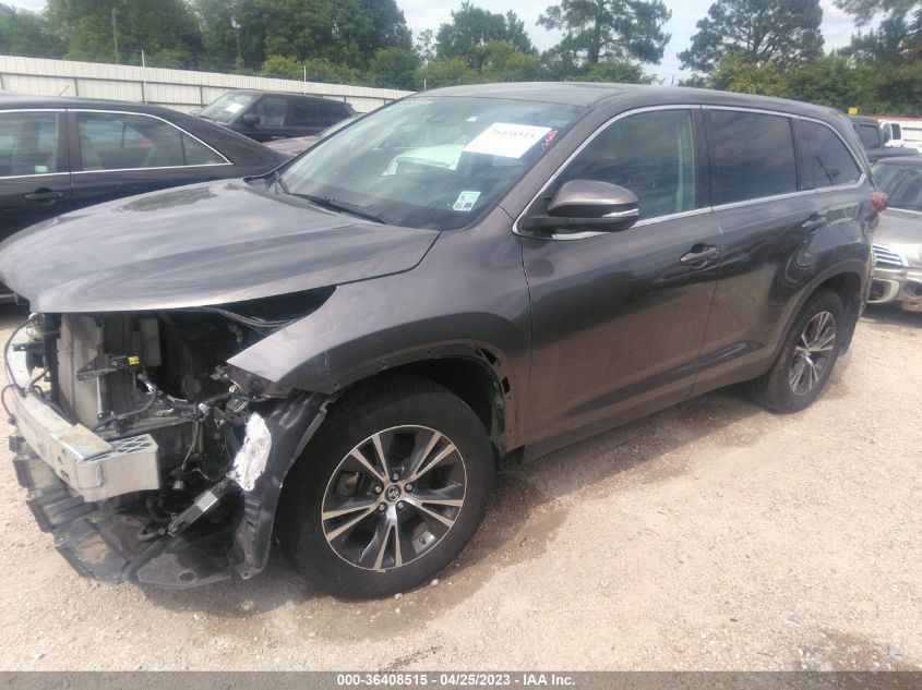2019 TOYOTA HIGHLANDER LE - 5TDBZRFH7KS961680