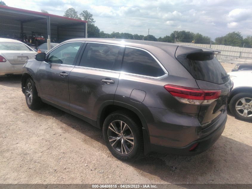 2019 TOYOTA HIGHLANDER LE - 5TDBZRFH7KS961680