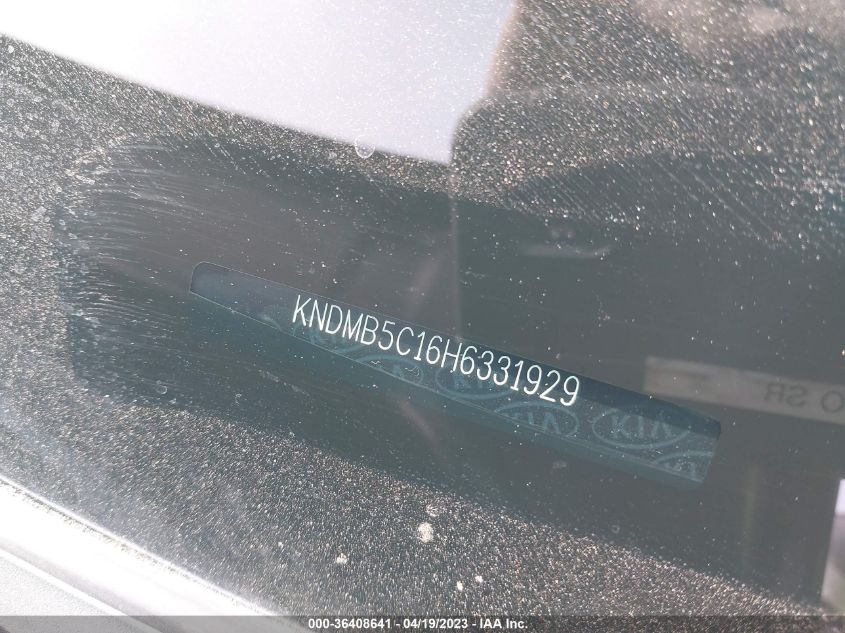 2017 KIA SEDONA LX - KNDMB5C16H6331929