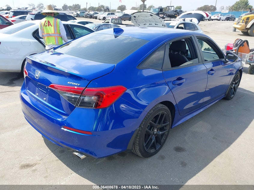 VIN 2HGFE2F51NH556509 2022 HONDA CIVIC SEDAN SPORT