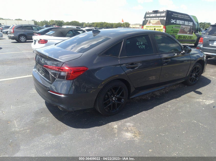 VIN 2HGFE2F54NH554379 2022 HONDA CIVIC SEDAN SPORT