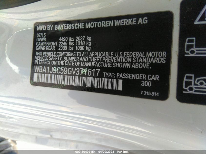 2016 BMW 2 SERIES M235I XDRIVE - WBA1J9C59GV371617