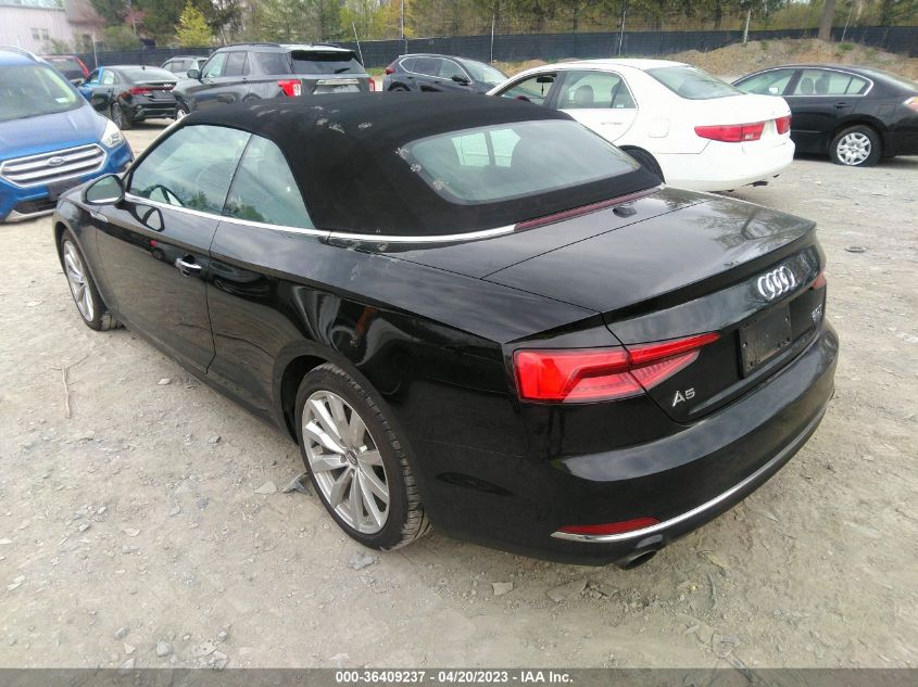 2018 AUDI A5 CABRIOLET PREMIUM - WAUWNGF58JN000305