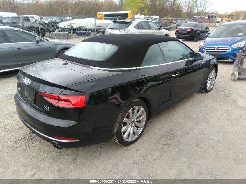 2018 AUDI A5 CABRIOLET PREMIUM - WAUWNGF58JN000305