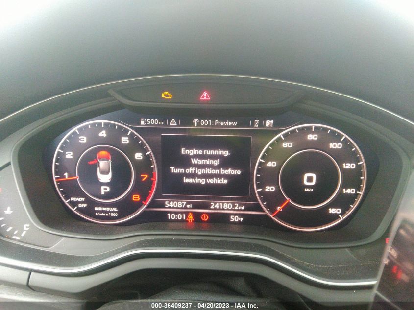 2018 AUDI A5 CABRIOLET PREMIUM - WAUWNGF58JN000305