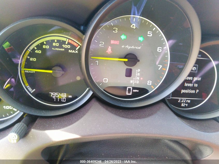 2015 PORSCHE CAYENNE S E-HYBRID - WP1AE2A23FLA53332