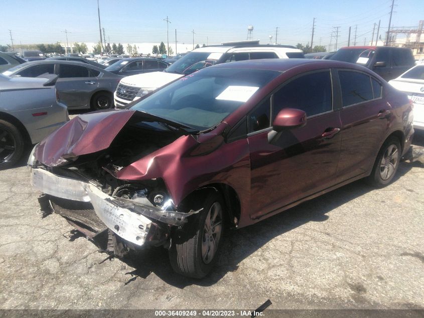 2013 HONDA CIVIC SDN LX - 19XFB2F54DE281462