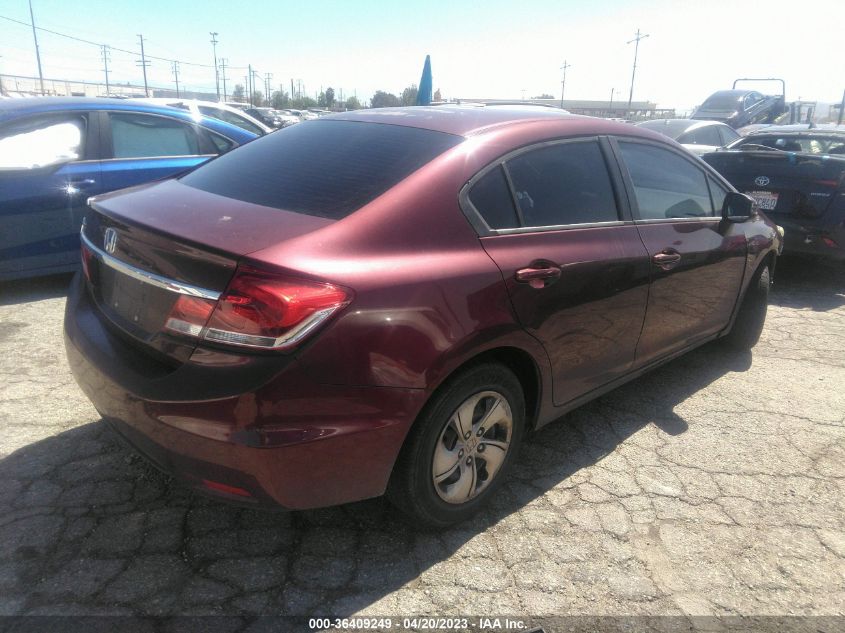 2013 HONDA CIVIC SDN LX - 19XFB2F54DE281462
