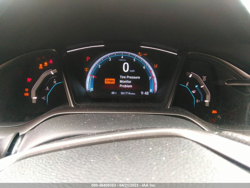 2019 HONDA CIVIC HATCHBACK EX - SHHFK7H69KU204708