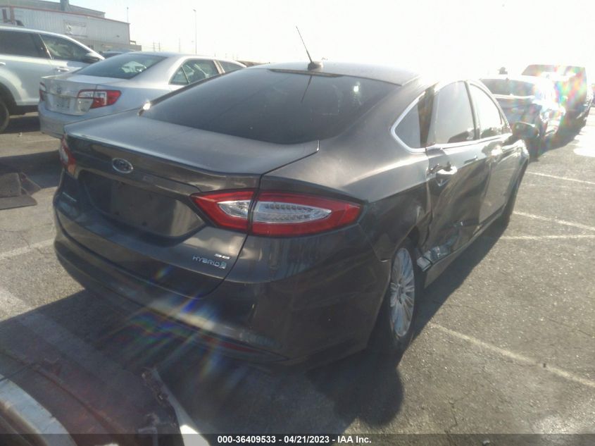 2016 FORD FUSION SE HYBRID - 3FA6P0LU2GR144895