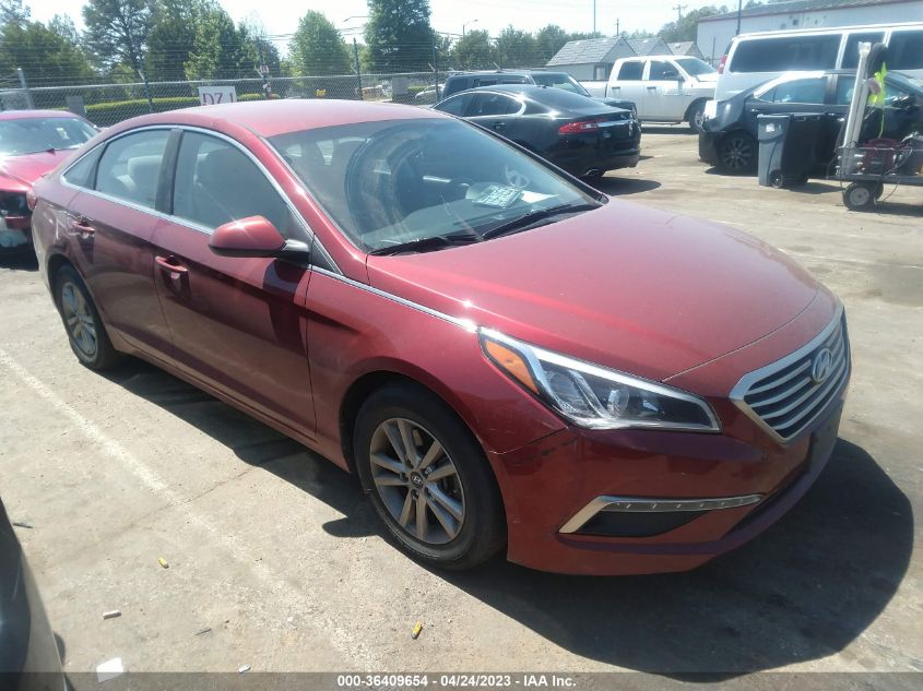 2015 HYUNDAI SONATA 2.4L SE - 5NPE24AF0FH104008