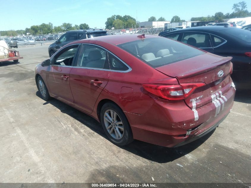 2015 HYUNDAI SONATA 2.4L SE - 5NPE24AF0FH104008