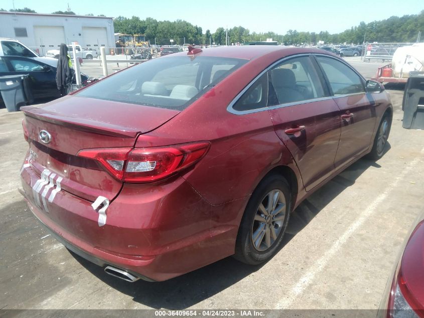 2015 HYUNDAI SONATA 2.4L SE - 5NPE24AF0FH104008