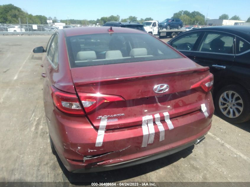 2015 HYUNDAI SONATA 2.4L SE - 5NPE24AF0FH104008