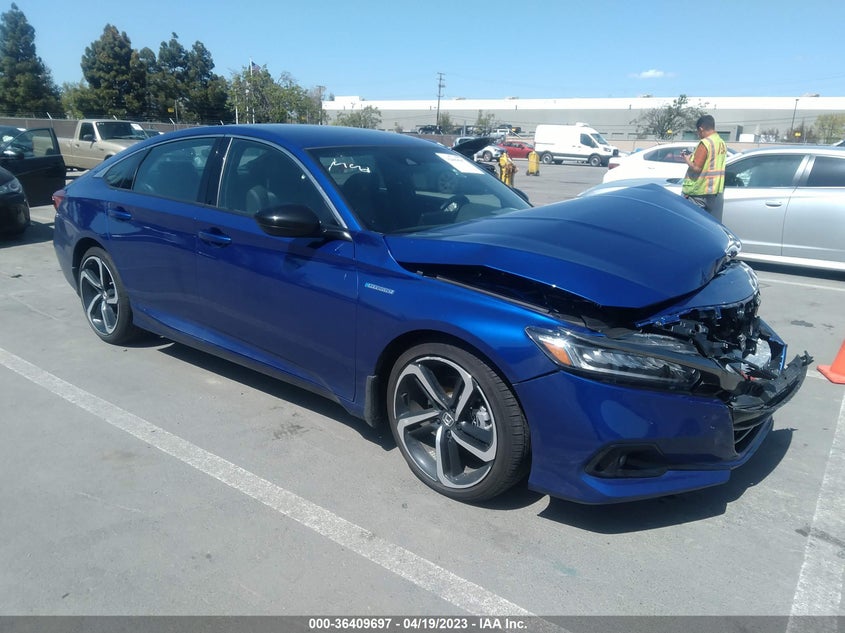 VIN 1HGCV3F21NA010225 2022 HONDA ACCORD HYBRID SPORT