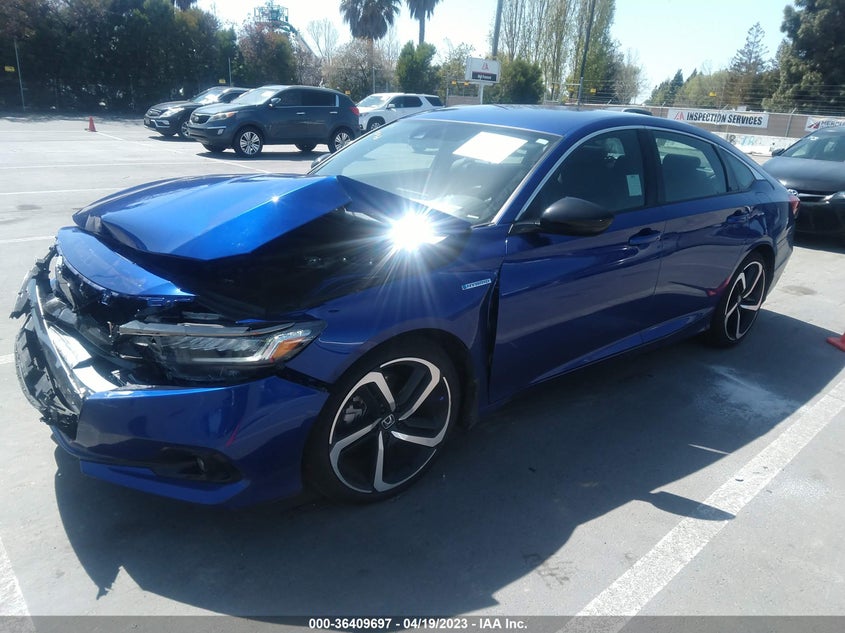 VIN 1HGCV3F21NA010225 2022 HONDA ACCORD HYBRID SPORT