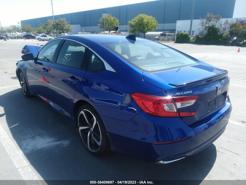 VIN 1HGCV3F21NA010225 2022 HONDA ACCORD HYBRID SPORT