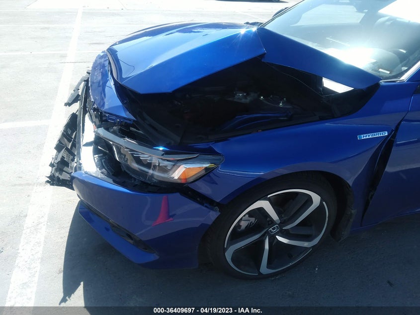 VIN 1HGCV3F21NA010225 2022 HONDA ACCORD HYBRID SPORT