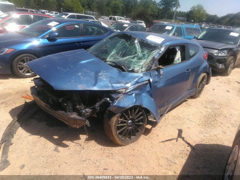 2016 HYUNDAI VELOSTER TURBO RALLY EDITION - KMHTC6AE0GU251505