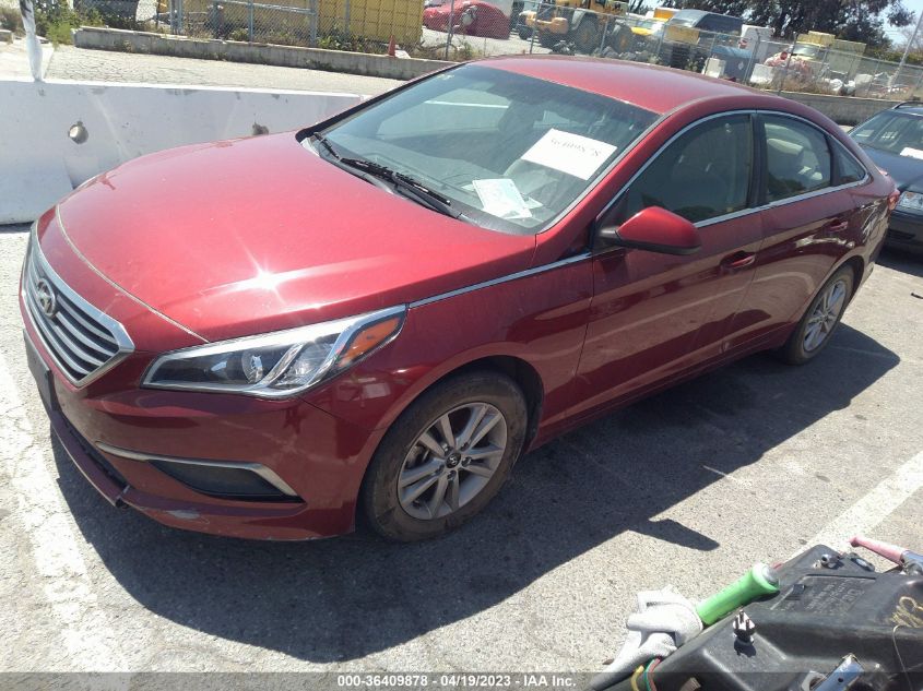 2016 HYUNDAI SONATA 2.4L SE - 5NPE24AF5GH357889