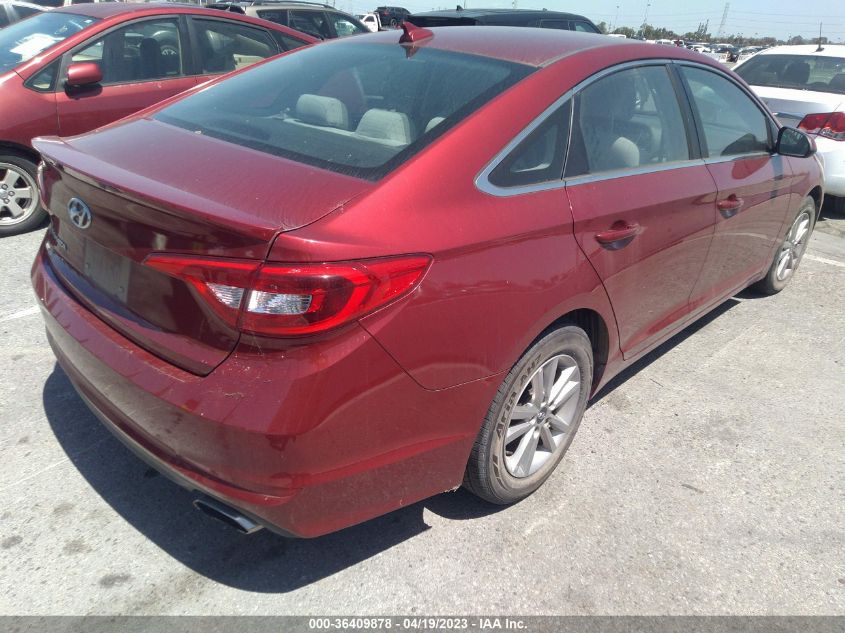 2016 HYUNDAI SONATA 2.4L SE - 5NPE24AF5GH357889