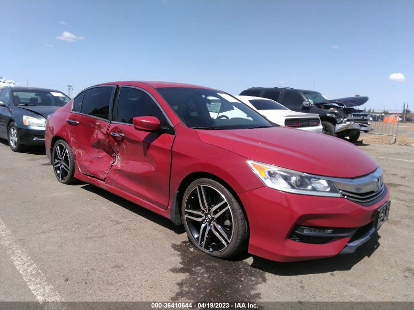 2017 HONDA ACCORD SEDAN SPORT SE - 1HGCR2F11HA079975