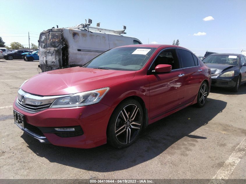 2017 HONDA ACCORD SEDAN SPORT SE - 1HGCR2F11HA079975