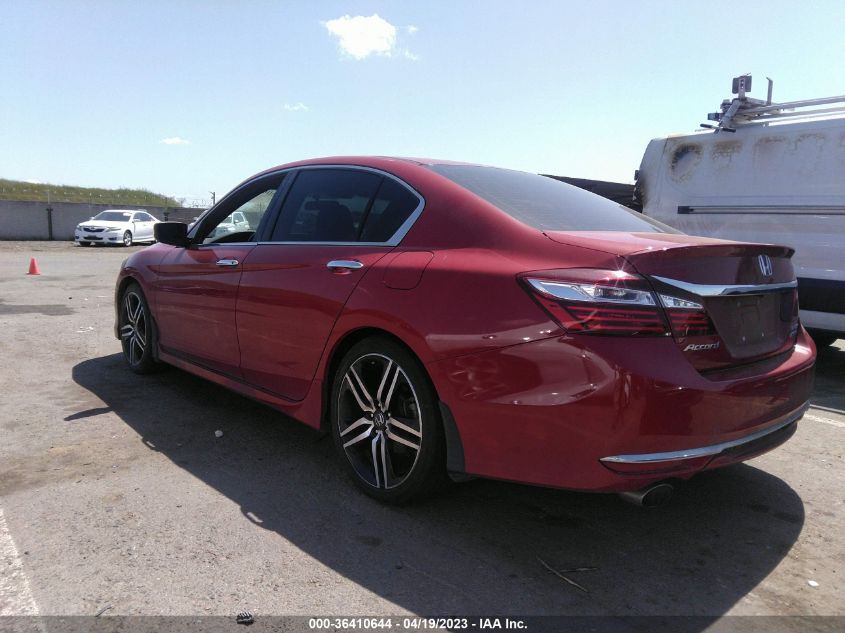 2017 HONDA ACCORD SEDAN SPORT SE - 1HGCR2F11HA079975