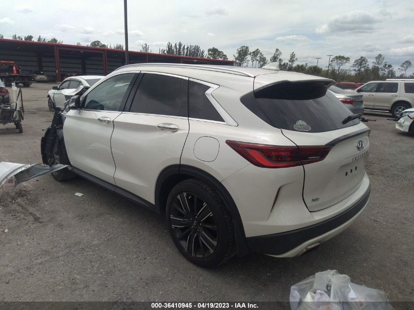 VIN 3PCAJ5BB1NF115230 2022 INFINITI QX50 LUXE