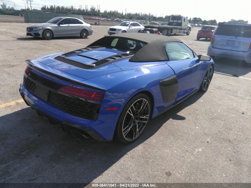 2023 AUDI R8 SPYDER V10 PERFORMANCE - WUA4BCFX1P7900640