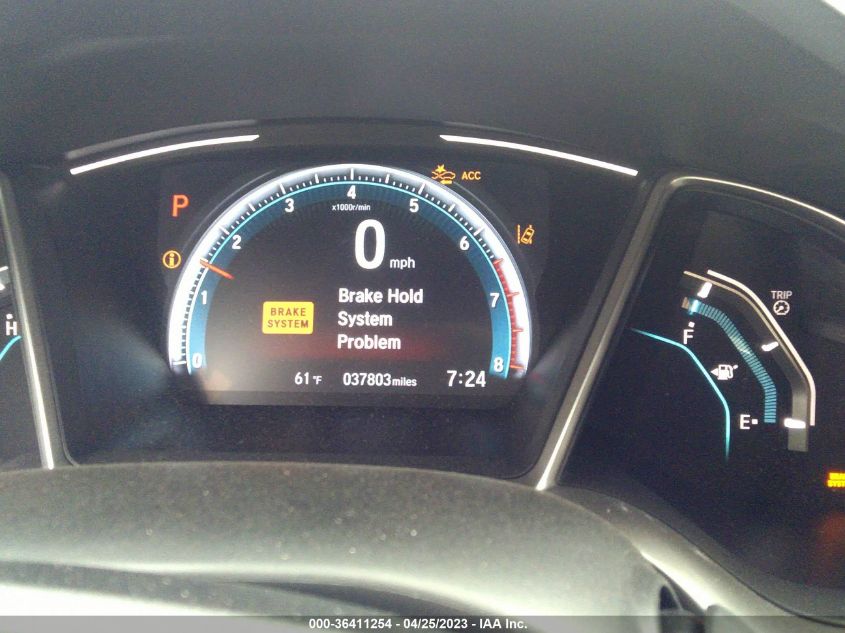 2019 HONDA CIVIC SEDAN EX-L - JHMFC1F7XKX008983