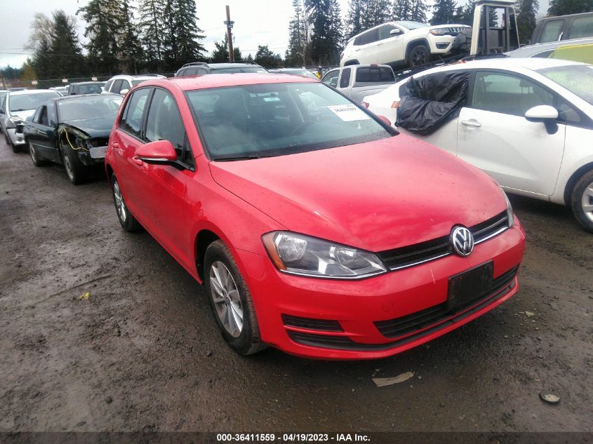 2015 VOLKSWAGEN GOLF TSI S - 3VW217AU4FM011716