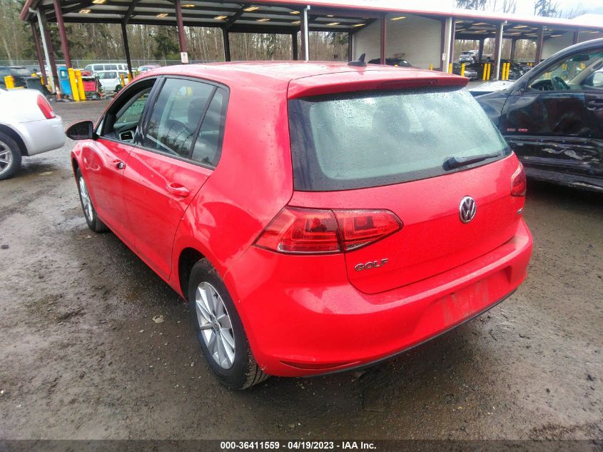 2015 VOLKSWAGEN GOLF TSI S - 3VW217AU4FM011716