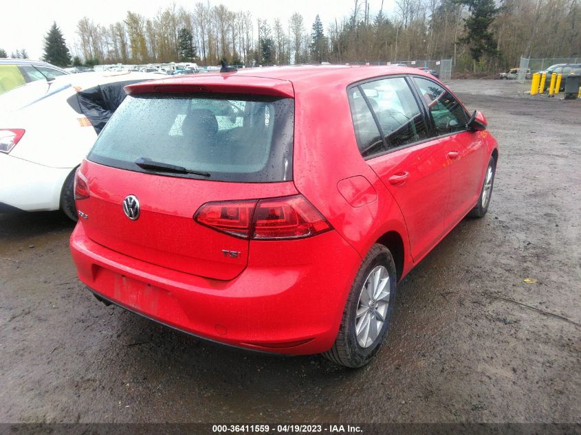 2015 VOLKSWAGEN GOLF TSI S - 3VW217AU4FM011716