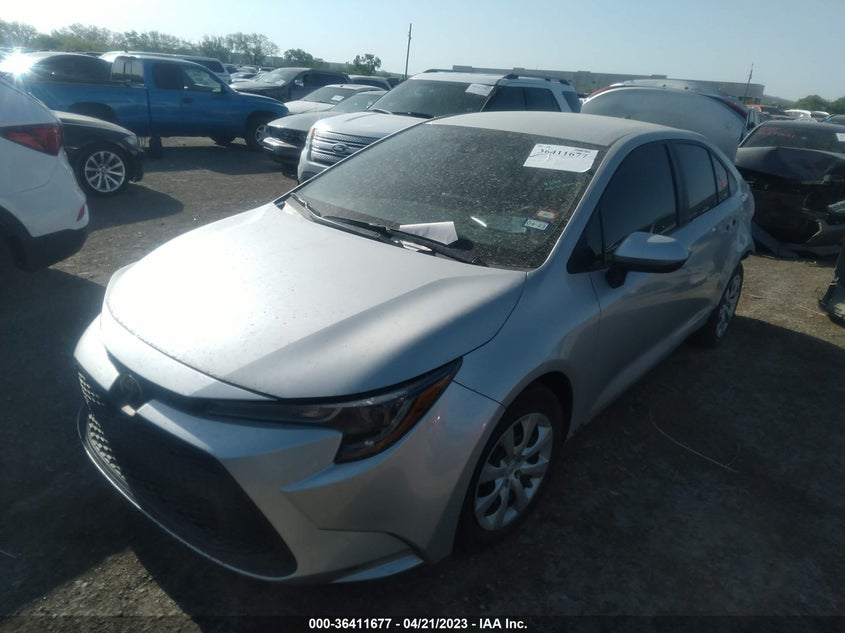 VIN 5YFEPMAE7MP180396 2021 TOYOTA COROLLA LE